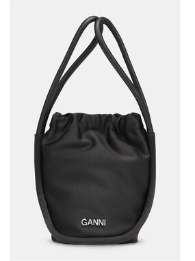 GANNI KNOT MINI BAG BLACK